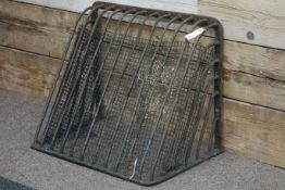 19th century wrought metal hay rack,
