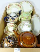 Early 20th Century Corona ware tea pot, similar Royal Albert cup and saucer,