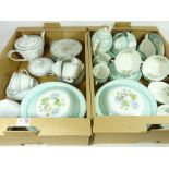 Johnson Bros 'Snowwhite' pattern coffee service for six and dinnerware and Noritake 'Jardine' tea