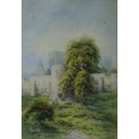 York Walls and Cathedral, watercolour signed by George Fall (British 1848-1925),