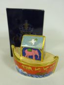 Royal Crown Derby Noah's Ark paperweight with box Condition Report <a