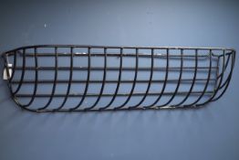 Wrought metal wall flower trough basket, W113cm Condition Report <a href='//www.