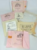 Four packets of William Wright & Sons Ltd 'Best Special English Gold' Gold Leaf and one packet of
