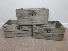 Three 'Whitehall' wooden crates (3) Condition Report <a href='//www.
