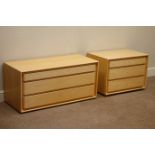 Hulsta ash three drawer chest and matching bedside chest Condition Report <a