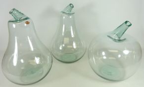 Three large fruit shaped vessels (3) Condition Report <a href='//www.