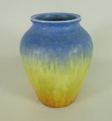 Ruskin crystalline glazed vase designed by William Howson Taylor, signed and impressed 1931,