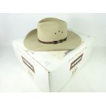 Australian Akubra wide brimmed felt hat, size 60,