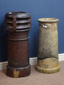 Victorian salt glazed terracotta chimney pot and another chimney pot Condition Report