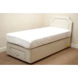 Electric adjustable single bedstead with headboard (This item is PAT tested - 5 day warranty from