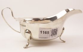 Silver sauce boat by Viner's Ltd Sheffield 1932 approx 3oz Condition Report <a