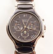 Zenith Academy automatic El Primo 410 chronograph steel and blue titanium wristwatch no 756000 410,