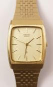 Seiko quartz gentleman's gold-plated wristwatch Condition Report <a href='//www.