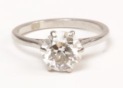 Single stone diamond ring approx 1.