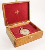 Vacheron & Constantin Geneve 18ct gold open face pocket watch case no 250734 movement no 401594