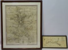 'Plan of Beverley', 19th century map by John Wood dated 1828,
