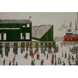 Going to the Match, oil on canvas signed by William (Bill) F Burns (Northern British 1949-),