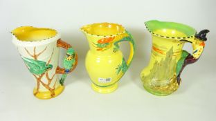 Three Art Deco Burleighware jugs (3) Condition Report <a href='//www.