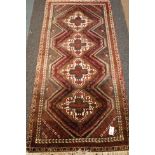Persian Shiraz quadruple medallion rug,