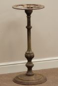 Victorian cast iron pedestal table base marked 'Scarborough, Appleton & Brogden',
