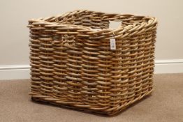 Large bamboo log basket, 80cm x 80cm, H62cm Condition Report <a href='//www.