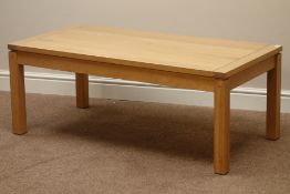 Rectangular oak coffee table, 120cm x 60cm,