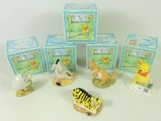 Five Royal Doulton Winnie-the-Pooh Collection figures,