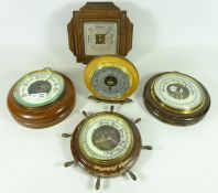 Five Vintage barometers (5) Condition Report <a href='//www.davidduggleby.