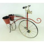 Freestanding vintage style bicycle flower planter,