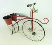 Freestanding vintage style bicycle flower planter,