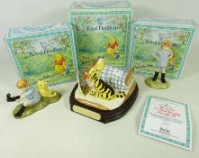 Three Royal Doulton Winnie-the-Pooh Collection figures; 'Somebody Like Me',