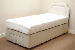 Electric adjustable single bedstead with headboard (This item is PAT tested - 5 day warranty from