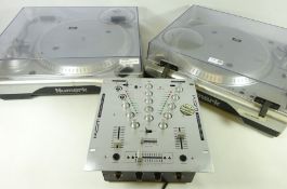 Kam Scratch Pro 100 DJ mixer and two Numark TT1650 turntables (3) (This item is PAT tested - 5 day