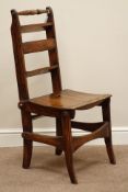 19th century oak metamorphic library chair steps Condition Report <a