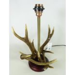 Stag antler table lamp,