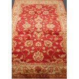 Persian Ziegler design red ground rug/wall hanging,