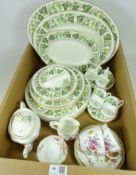 Wedgwood 'Santa Clara' part Dinner & Coffee Service and a Royal Crown Derby 'Posies' Tea for two
