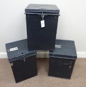 Three metal Ballot boxes 46cm x 34cm Condition Report <a href='//www.