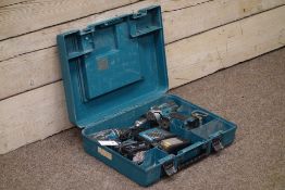 Makita two piece 18V DHP456 and DHP458 cordless drill set in box Condition Report
