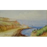 Selwicks Bay near Flamborough Head, watercolour signed by Robert Clarkson (British 1857-1924),