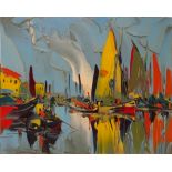 Boats in a Harbour,