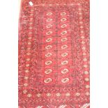 Afghan Bokhara red ground rug, 177cm x 105cm Condition Report <a href='//www.