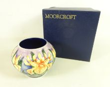 Moorcroft 'Windrush' design vase with impressed and painted marks to base, dated 2000 H11cm,