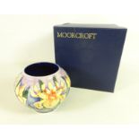 Moorcroft 'Windrush' design vase with impressed and painted marks to base, dated 2000 H11cm,