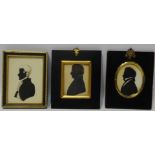 Silhouette Portraits of Gentleman,