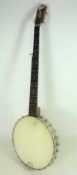 Early 20th Century open back five string banjo Condition Report <a href='//www.