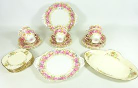 Royal Albert 'Serena' pattern tea service & an Alfred Meakin sandwich set Condition