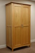 Light oak double wardrobe, W100cm Condition Report <a href='//www.davidduggleby.