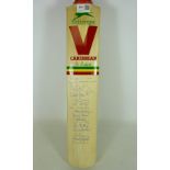 Cricket bat from the YCC 1987 Benson & Hedges cup winners,