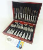 Canteen of George Butler stainless steel cutlery,